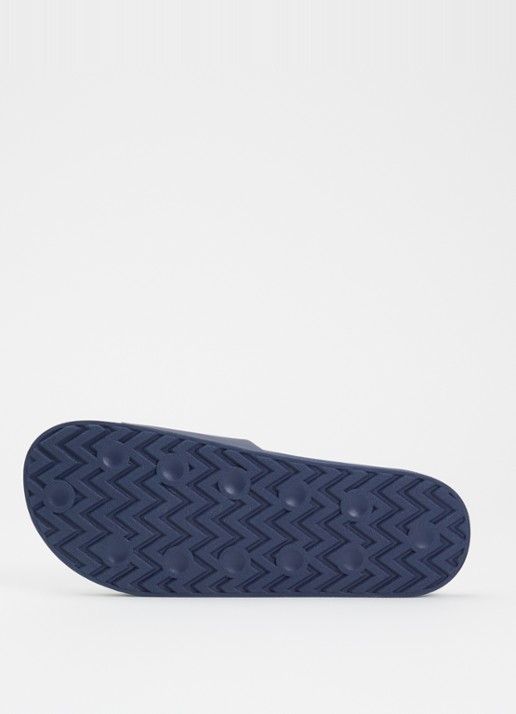 Ralph Lauren Lennon slipper met logo - detail 2 donkerblauw