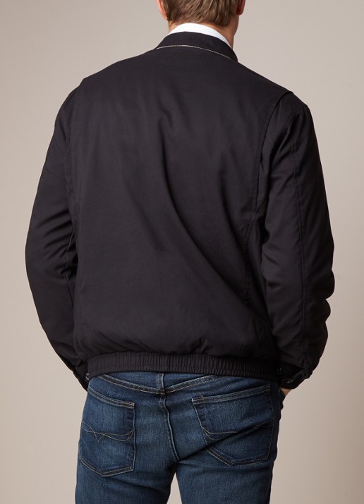 Ralph Lauren Lichtgewicht jack met elastische boord - achterkant 4 zwart
