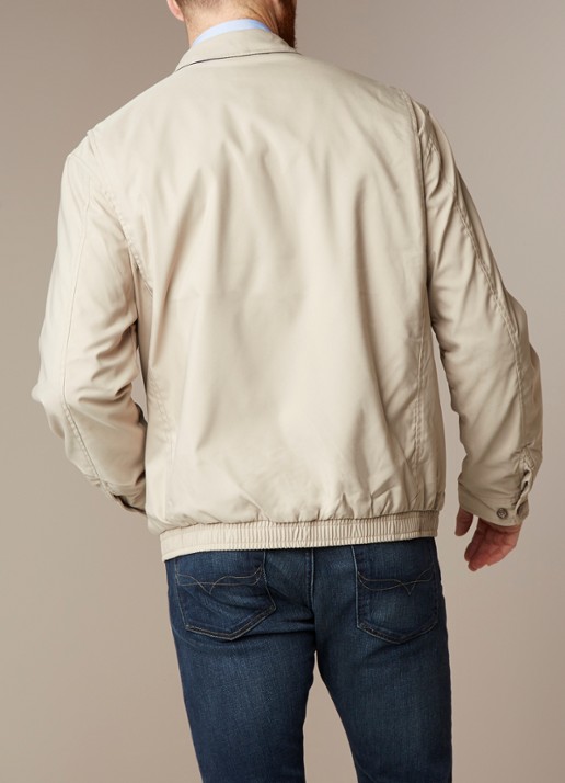 Ralph Lauren Lichtgewicht jack met elastische boord - achterkant 3 beige