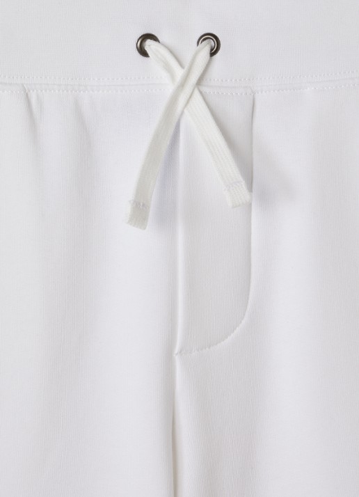 Ralph Lauren Loose fit korte joggingbroek met logo - detail 3 wit