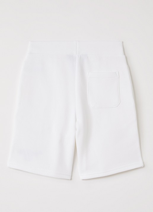 Ralph Lauren Loose fit korte joggingbroek met logo - voorkant 2 wit