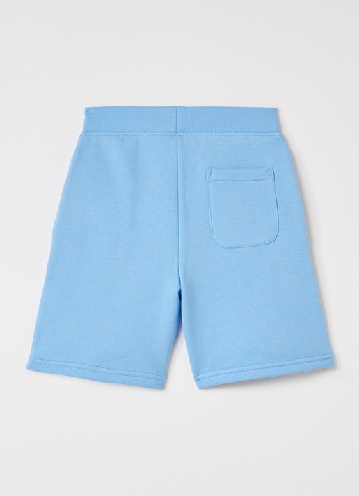 Ralph Lauren Loose fit korte joggingbroek met logo - voorkant 2 blauw