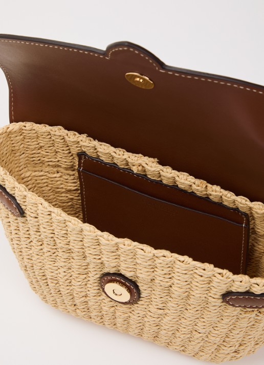 Ralph Lauren Lynden crossbodytas met leren details - detail 3 naturel