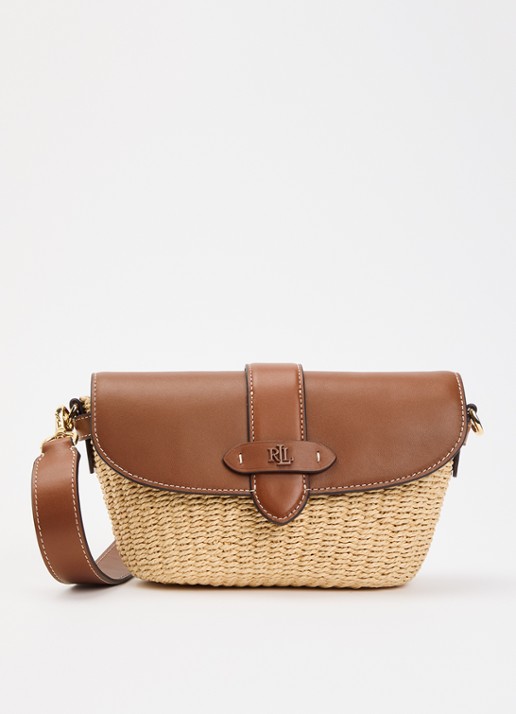 Ralph Lauren Lynden crossbodytas met leren details