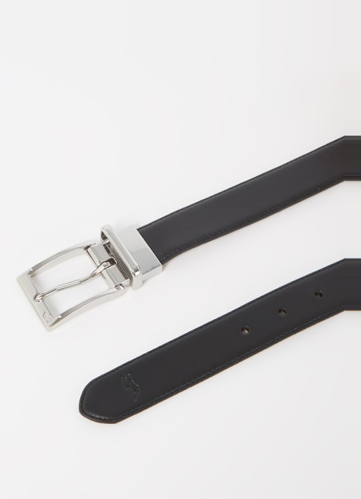 Ralph Lauren M BELTS - detail black/brown / zwart