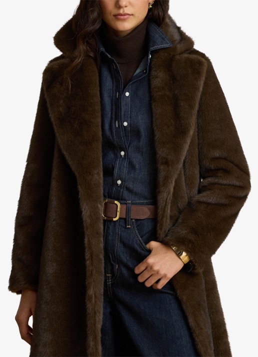 Ralph Lauren Mantel van imitatiebont
