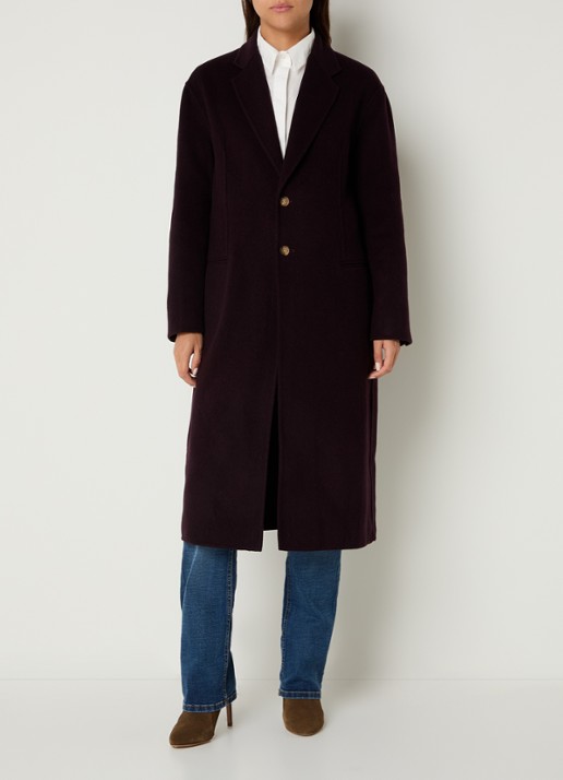 Ralph Lauren Mantel van wol met paspelzakken