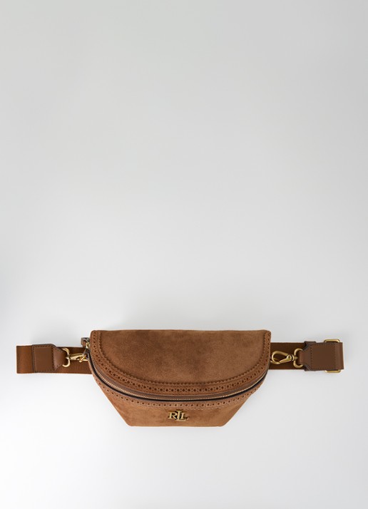 Ralph Lauren Marcy crossbodytas van suède