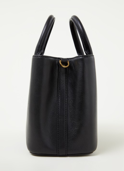 Ralph Lauren Marcy handtas van leer - detail 3 zwart