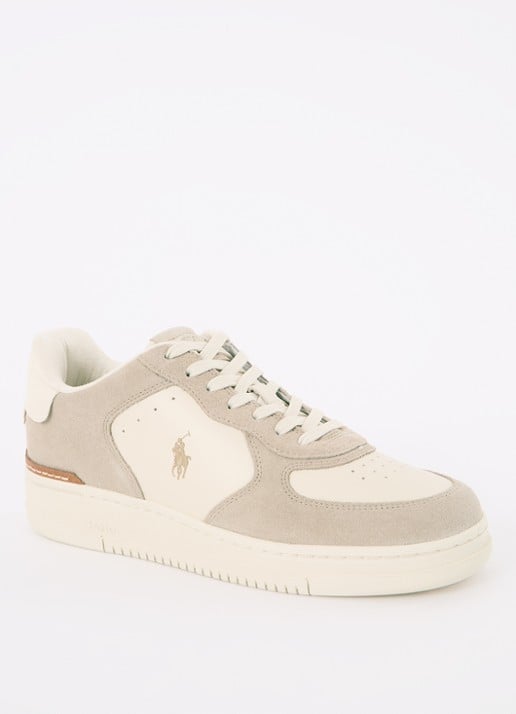 Ralph Lauren Master Court sneaker met leren details