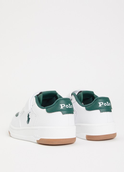 Ralph Lauren Master Court sneaker met logoborduring - achterkant groen