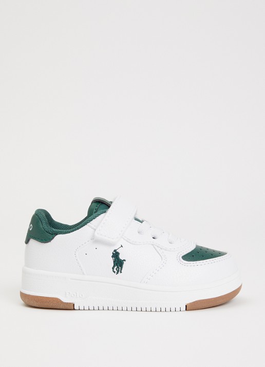 Ralph Lauren Master Court sneaker met logoborduring - voorkant 3 groen