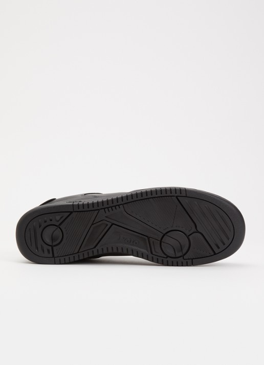 Ralph Lauren Masters Court sneaker met logo  - detail 5 zwart