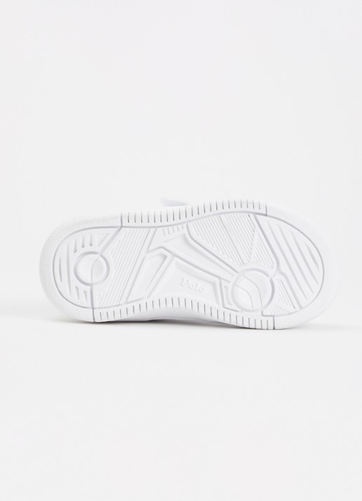 Ralph Lauren Masters Court sneaker met logo - detail 4 wit