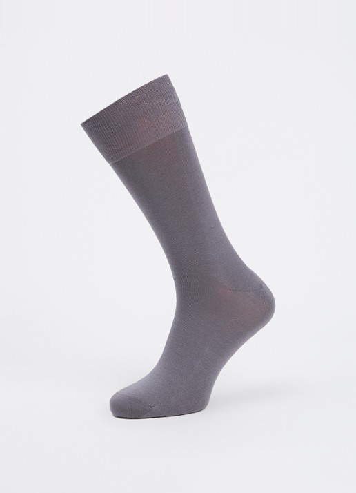 Ralph Lauren Mercerized sokken met logoborduring in 3-pack - detail grijs