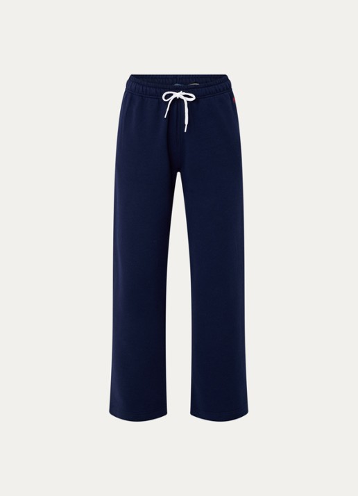 Ralph Lauren Mid waist loose fit joggingbroek met steekzakken - voorkant 3 donkerblauw