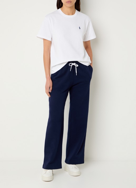 Ralph Lauren Mid waist loose fit joggingbroek met steekzakken - voorkant 4 donkerblauw
