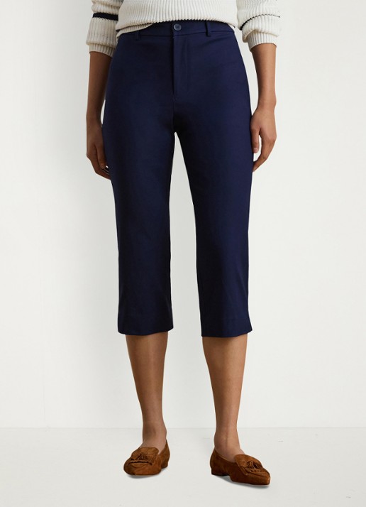 Ralph Lauren Mid waist straight fit capri broek