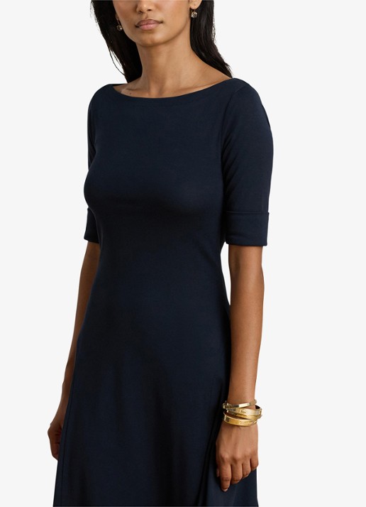 Ralph Lauren Midi jurk met boothals