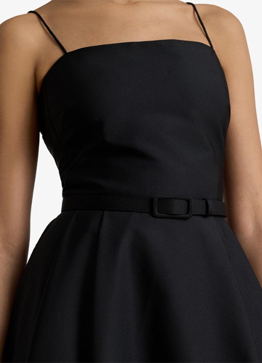 Ralph Lauren Midi jurk met ceintuur - detail 4 zwart