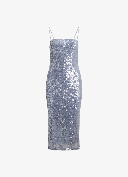 Ralph Lauren Midi jurk met pailletten en split