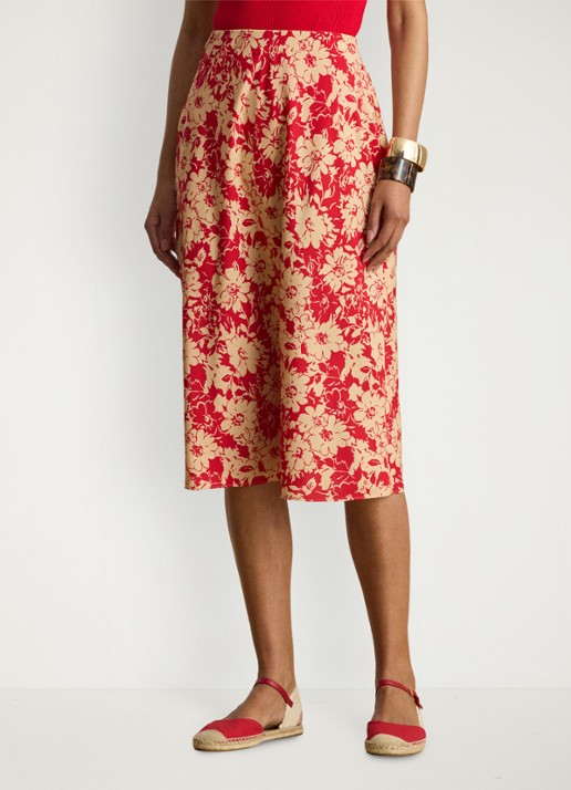 Ralph Lauren Midi rok met bloemenprint