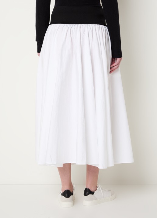 Ralph Lauren Midi rok met logo - achterkant 2 wit