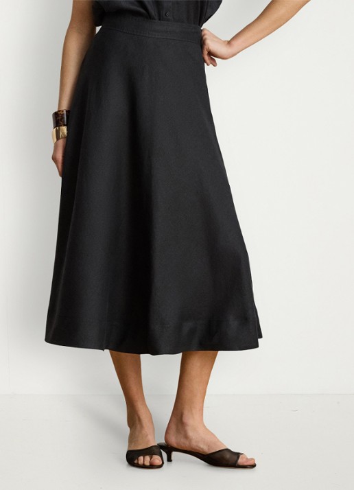 Ralph Lauren Midi rok met plooidetail