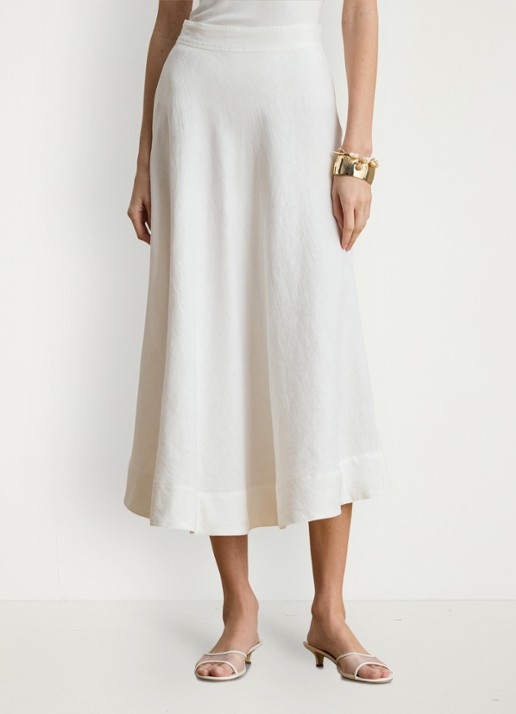 Ralph Lauren Midi rok van linnen