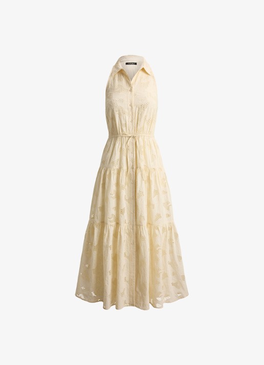 Ralph Lauren Midi tuniekjurk met broderie