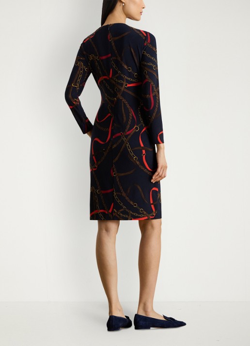 Ralph Lauren Mini jurk met grafische print - achterkant zwart
