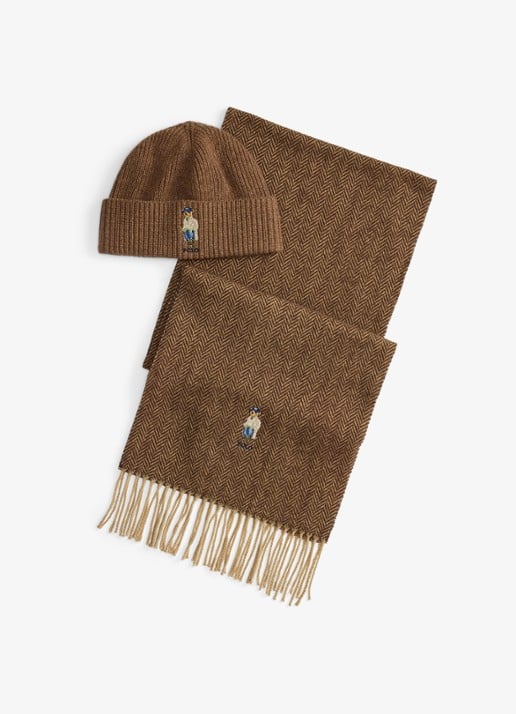Ralph Lauren Muts en sjaal van wol in giftbox