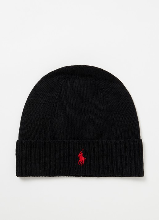 Ralph Lauren Muts van wol met logoborduring