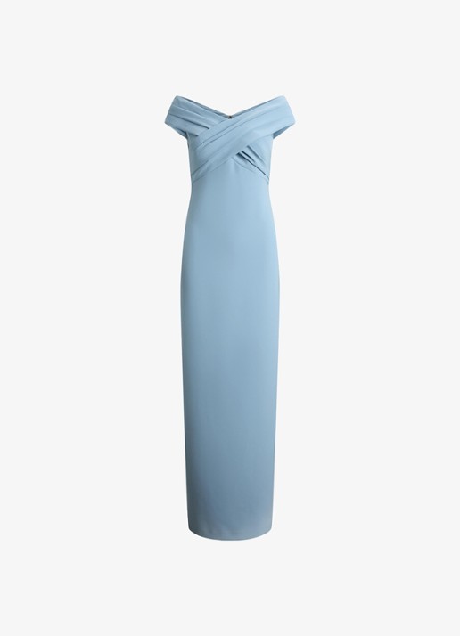 Ralph Lauren Off-shoulder maxi jurk met split