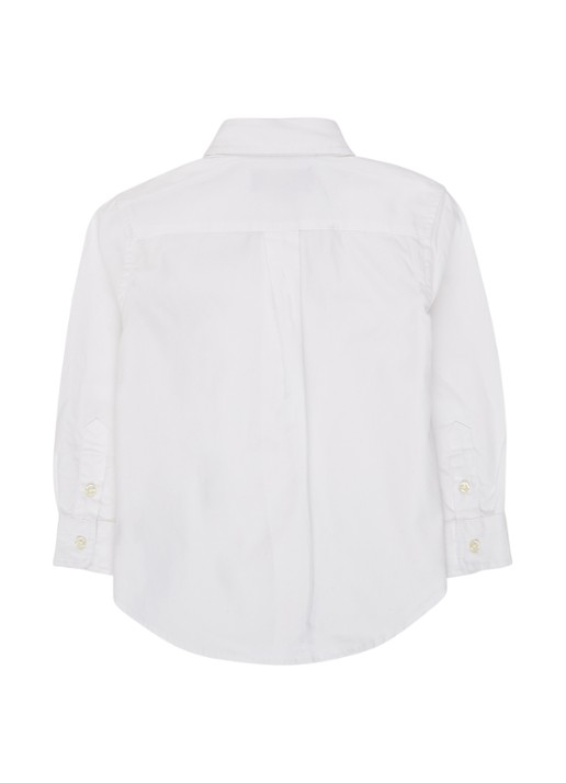 Ralph Lauren Overhemd met logoborduring - achterkant 3 wit