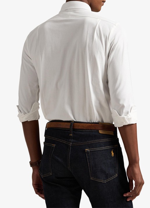 Ralph Lauren Overhemd met logoborduring - achterkant 5 white / wit