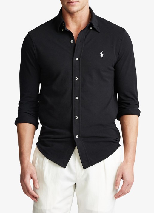Ralph Lauren Overhemd van piqué katoen