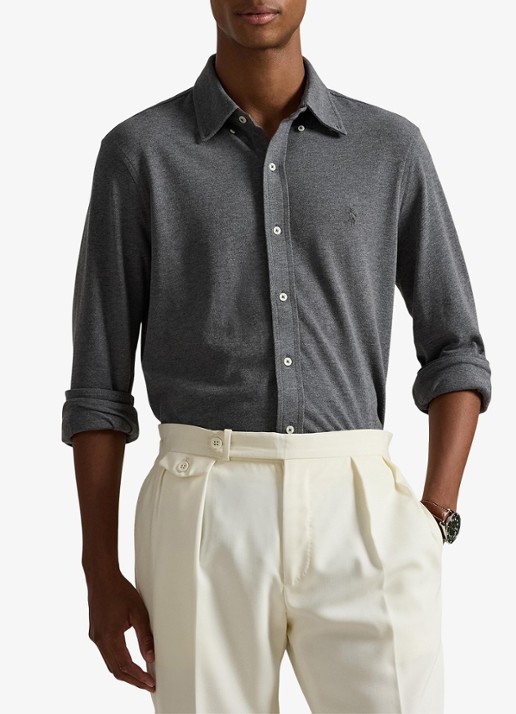 Ralph Lauren Overhemd van piqué katoen