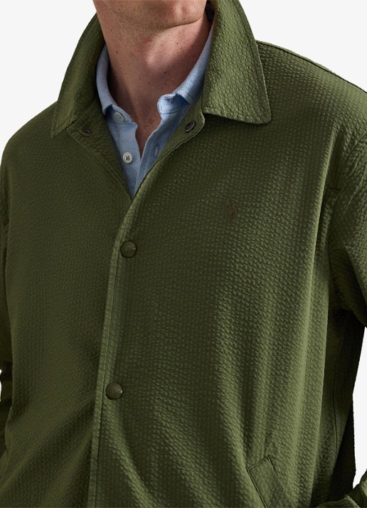 Ralph Lauren Overshirt met steekzakken - detail 4 supply olive/garden trail
