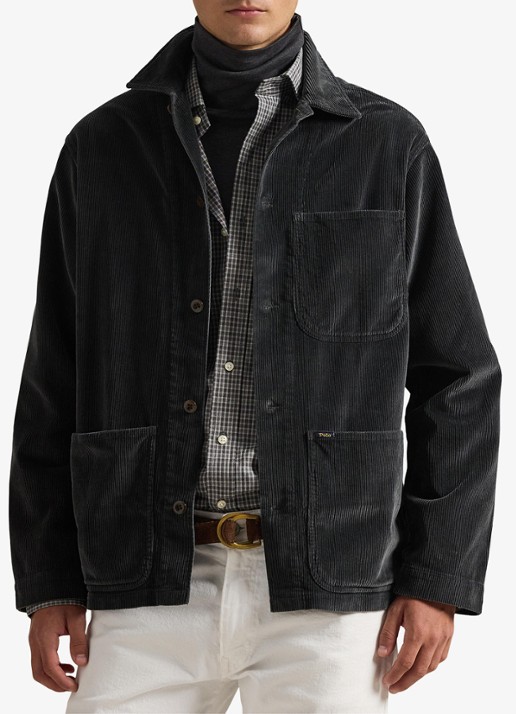 Ralph Lauren Overshirt van corduroy met opgestikte zakken