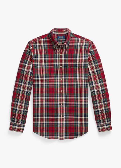 Ralph Lauren Oxford custom fit overhemd met ruitdessin