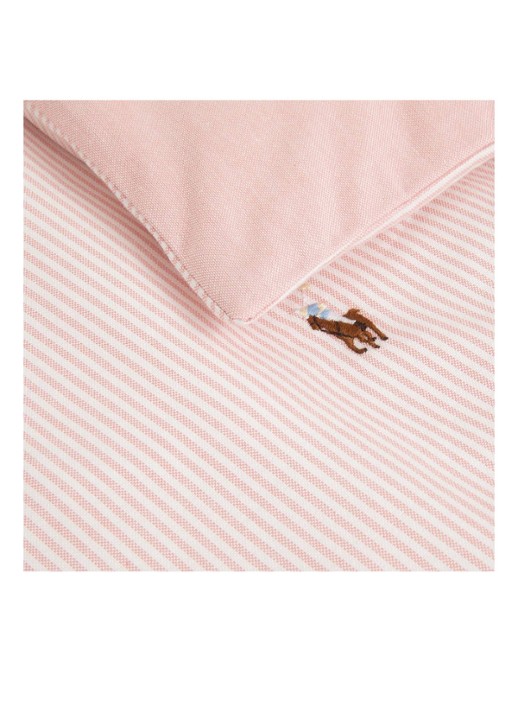Ralph Lauren Oxford dekbedovertrek van katoen perkal 200 TC - exclusief kussenslopen - voorkant 2 lichtroze