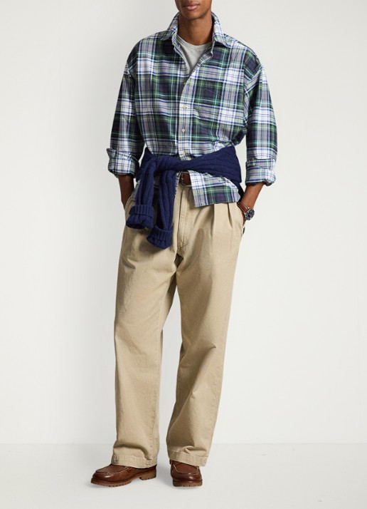 Ralph Lauren Oxford relaxed fit overhemd met ruitdessin