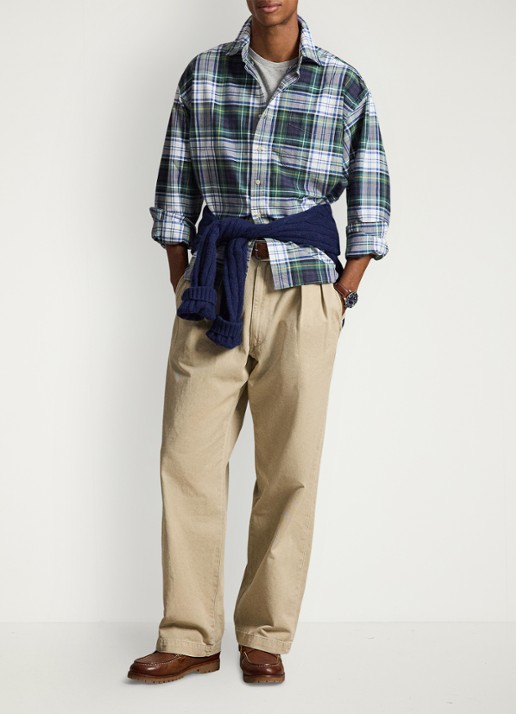 Ralph Lauren Oxford relaxed fit overhemd met ruitdessin