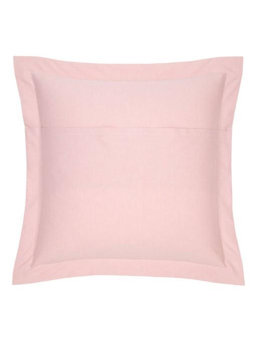 Ralph Lauren Oxford Ruffle kussensloop van katoen perkal - voorkant 5 lichtroze