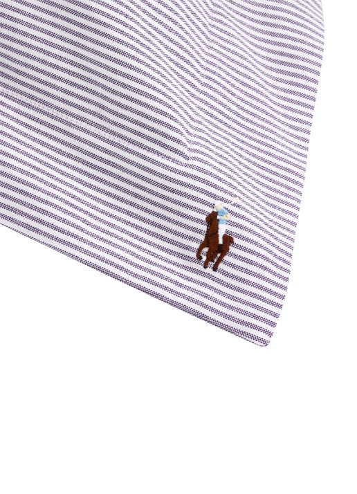 Ralph Lauren Oxford Ruffle kussensloop van katoen perkal - voorkant 2 lila