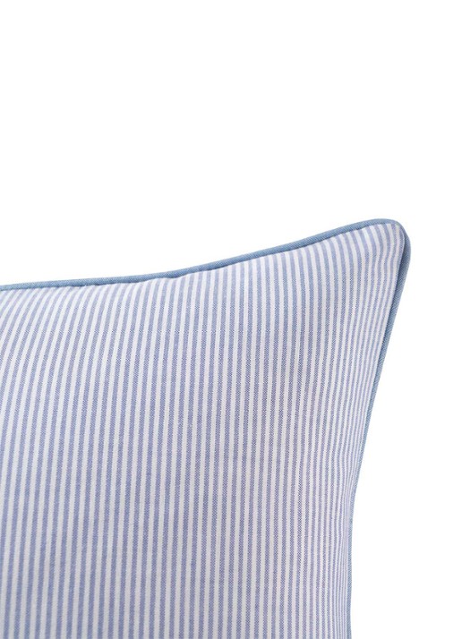Ralph Lauren Oxford sierkussenhoes  50 x 50 cm - achterkant 6 blauw
