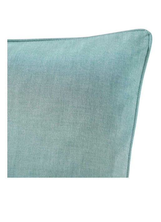 Ralph Lauren Oxford sierkussenhoes  50 x 50 cm - detail 4 turquoise
