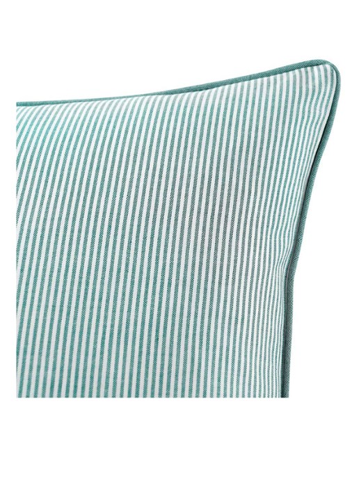 Ralph Lauren Oxford sierkussenhoes  50 x 50 cm - detail 6 turquoise
