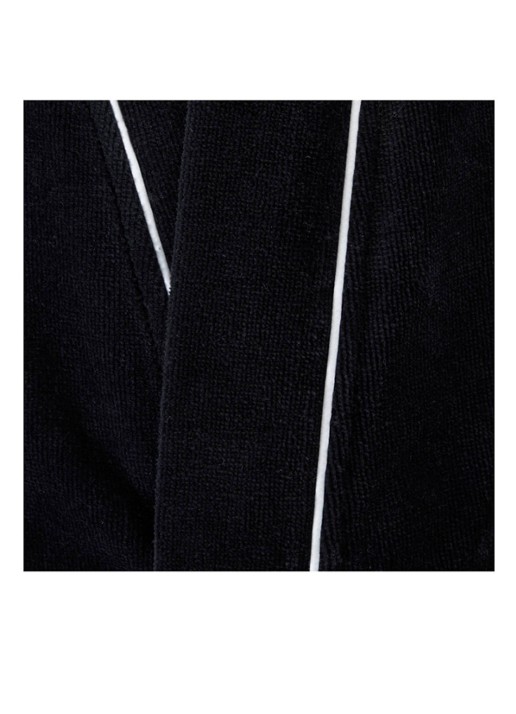 Ralph Lauren Park Row badjas van katoen - detail 4 zwart